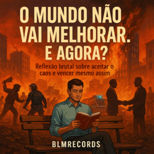 Capa do e-book O Mundo Não Vai Melhorar com reflexões sobre caos e estratégia.