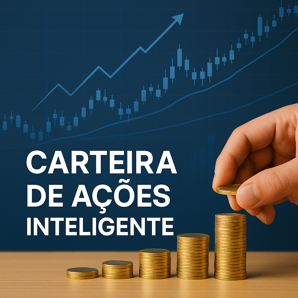Capa do e-book Carteira de Ações Inteligente sobre investimento em ações